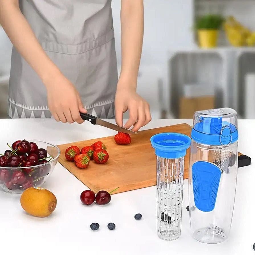 Aqua Time Infuser Water Bottle, 1L Time Tracker Bottle With Cleaning Brush, Acrylic Detox Sports Water Bottle, Triton Sports Bottle with Flip Top Lid, Fruity infusing Water Bottles for Women & Men - Aqua Time Infuser Water Bottle, 1L Time Tracker Bottle With Cleaning Brush, Acrylic Detox Sports Water Bottle, Triton Sports Bottle with Flip Top Lid, Fruity infusing Water Bottles for Women & Men -